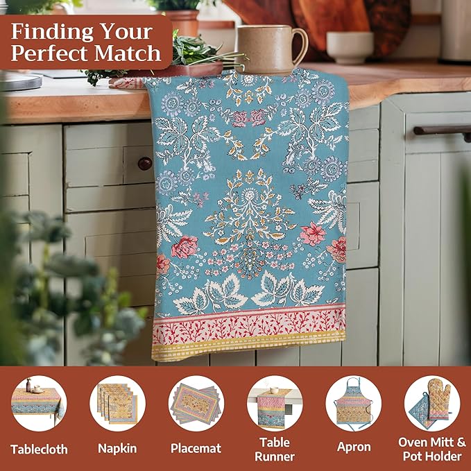 Maison d' Hermine Kitchen Towels Set of 3 100% Cotton 27.50" x 20" Reusable