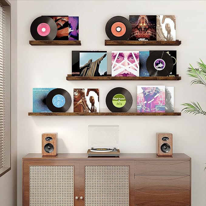 Floating Shelves for Wall, 48 inch Wood Floating Shelves Set of 2, Picture