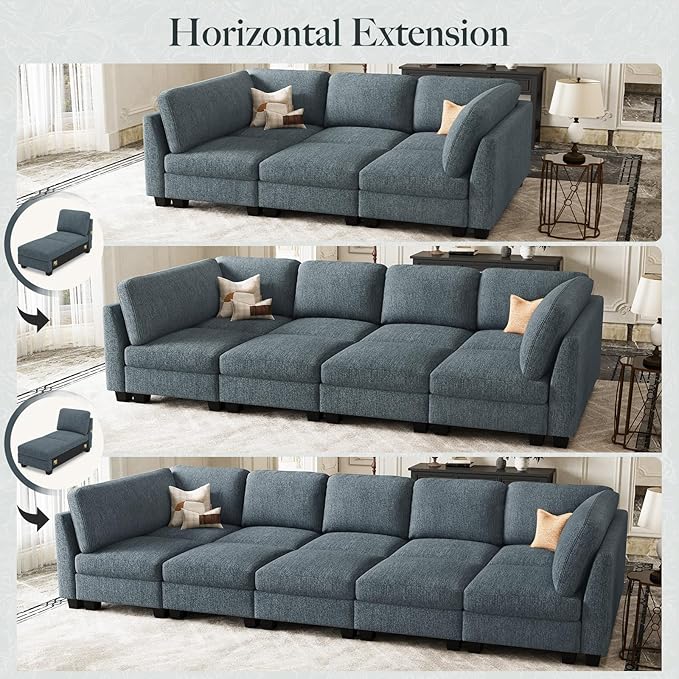 Belffin 86.2" Sectional Sleeper Sofa Bed