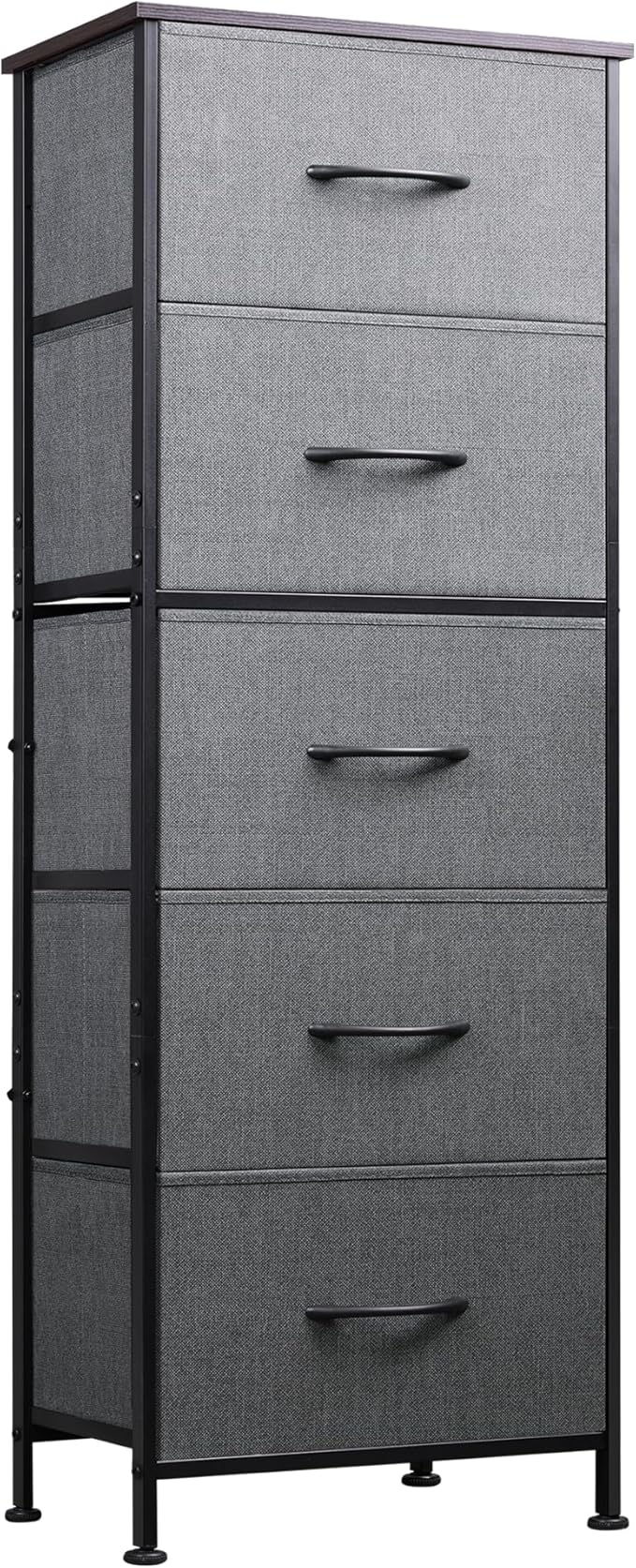 WLIVE Fabric Dresser, 5-Drawer Tall Dressers