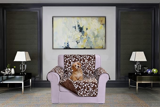 Elegant Comfort Quilted Furniture Protectors Solid and Printed Design