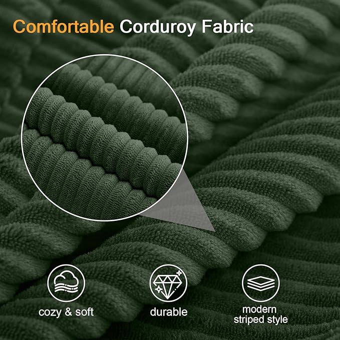 COMAX Convertible Sofa Bed Queen, Corduroy Folding Floor Couch Pull Out Couch