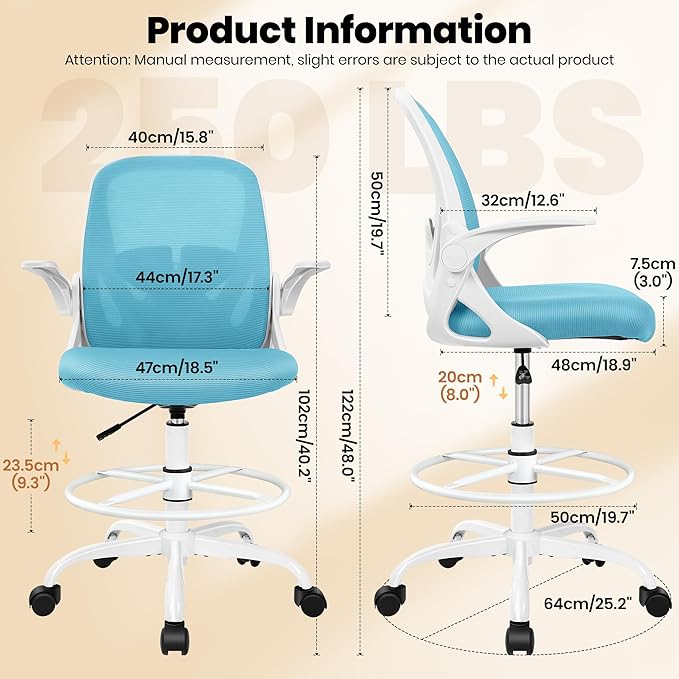 Primy Drafting Chair Tall Office Chair