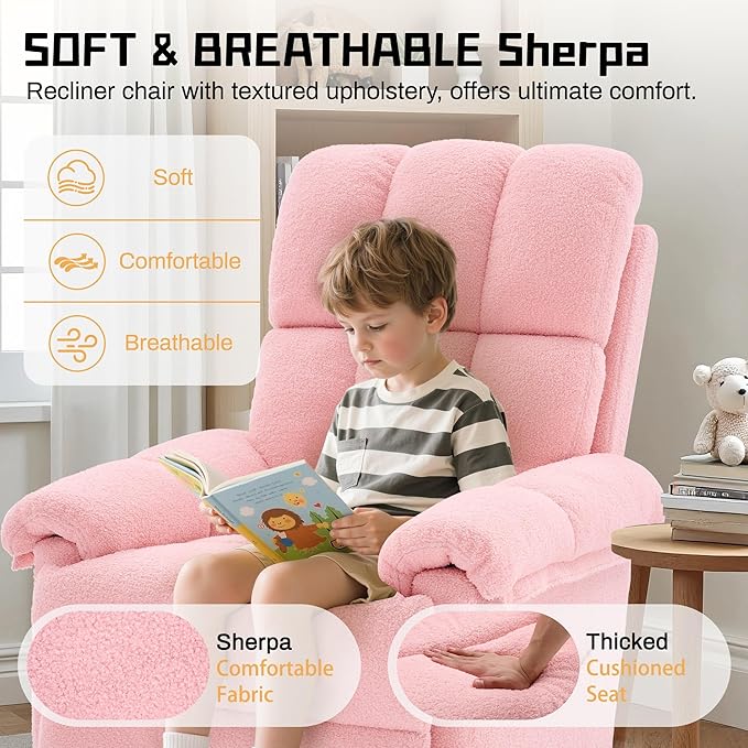 Korser Recliner Chair, Swivel Rocker Recliner Chair