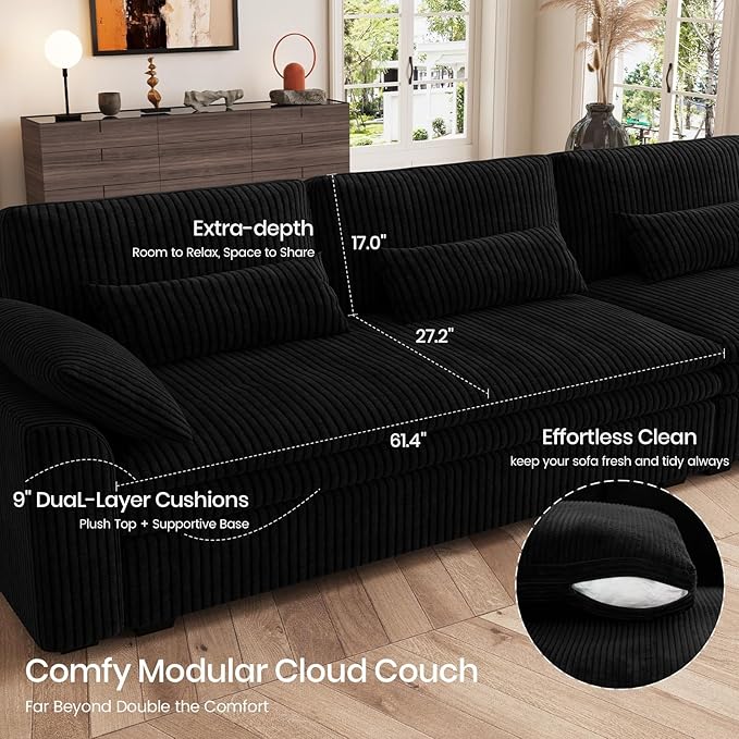Belffin Large Modular Sectional Sofa