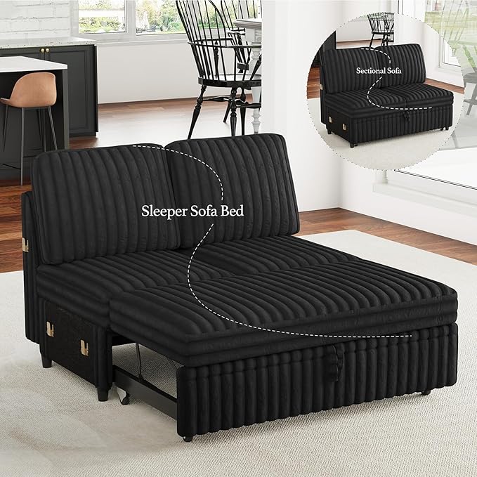Belffin Corduroy Sleeper Sofa
