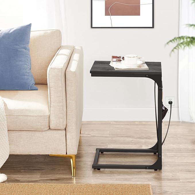 TUTOTAK C Shaped End Table