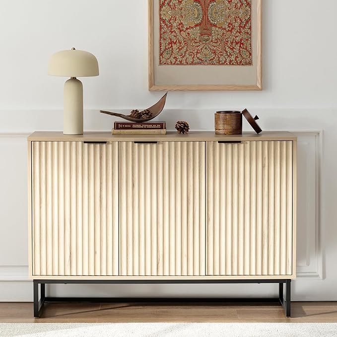 EYYTHUNG Fluted Storage Cabinet