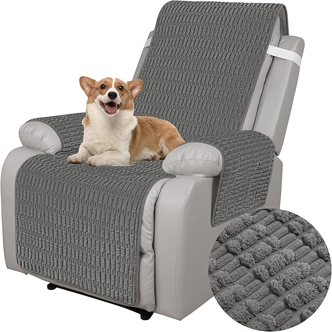 Foxdecor Recliner Chair Covers, Recliner Cover Non-Slip Chair Covers, Washable