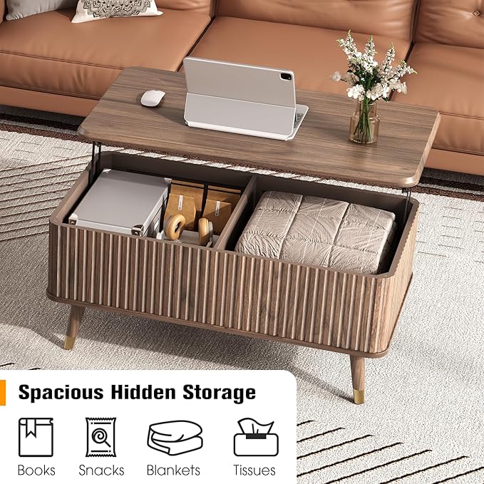 SULIVES Lift Top Coffee Table