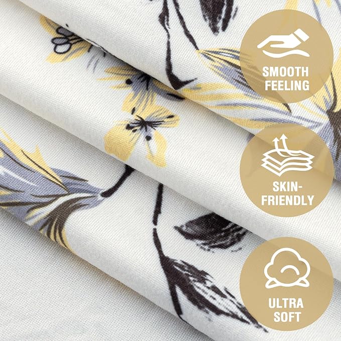 H.VERSAILTEX Floral Pattern Chair Slip Covers Printed Couch Cover Super Soft