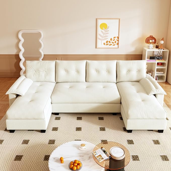 104.7" U-Shaped Sleeper Sofa