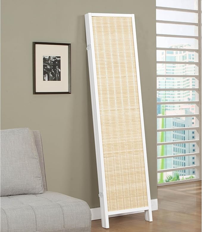 Roundhill Furniture Inkwell 4-Panel Bamboo Room Divider, Folding Portable