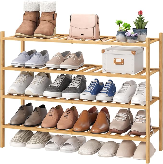 viewcare Shoe Rack, 4-Tier Long Shoe Rack
