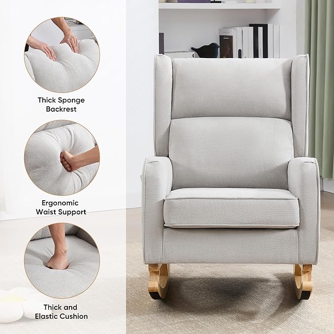 HCHAIRH Nursery Rocking Chairs, Rocking Chair Nursery