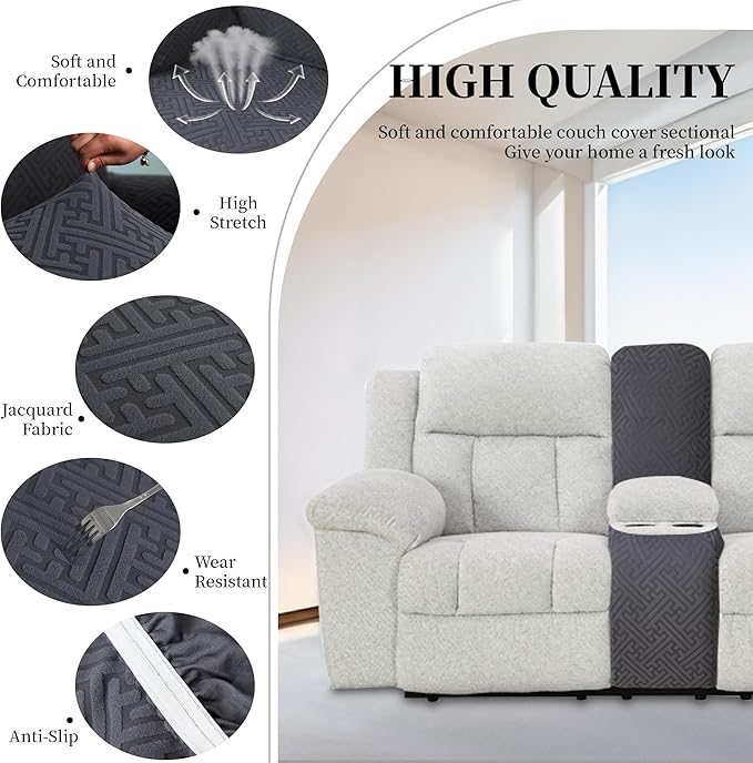 100% Waterproof Sectional Recliner Couch Covers