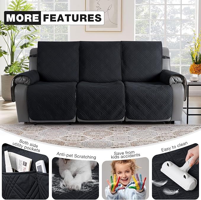 TAOCOCO 100% Waterproof Recliner Sofa Cover Non Slip Couch Cover