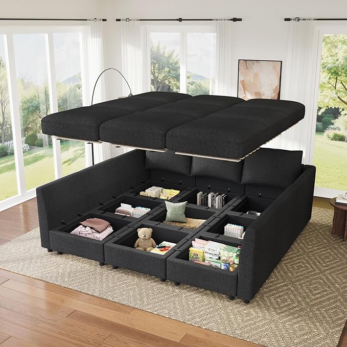 HONBAY Modular Sectional Sleeper Sofa