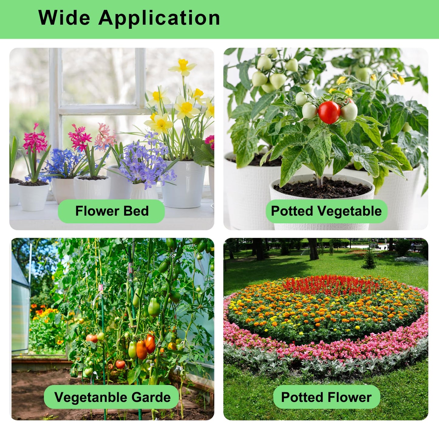 250FT Drip Irrigation System for Garden - 50FT 1/2" Main Tube & 200FT 1/4" Branch Tubing, Brass Splitter, Quick Connect Design, Perfect for Outdoor Plants, Raised Beds, Greenhouses