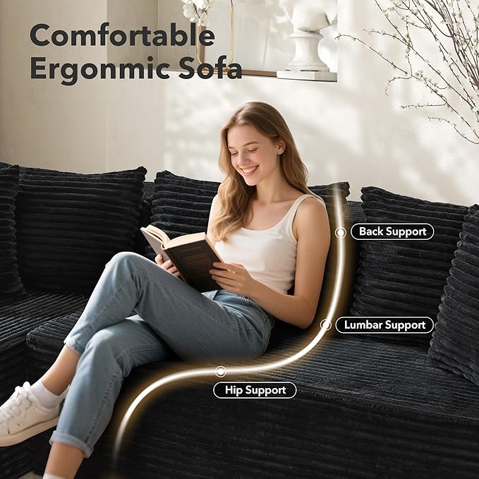 Modular Sectional Sofa Cloud Sectional Couch, Oversized Sofa Sleeper
