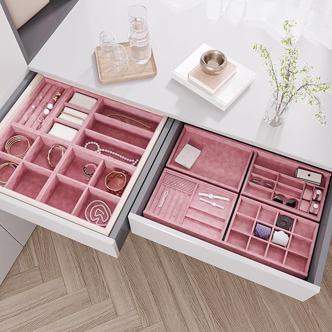 Coral Pink Velvet Drawer Liner Contact Paper