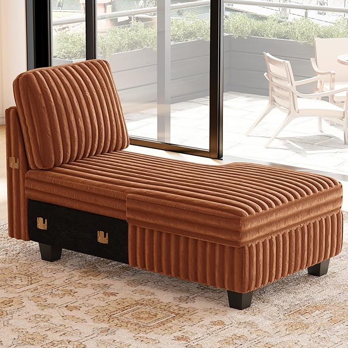 Belffin Modular Sectional Storage Chaise Module
