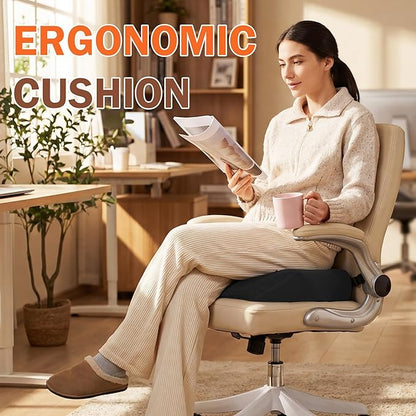 ROYALAY Hip Cushion Post Surgery with Breathable Cover, Memory Foam Hip Replacement Kit After Surgery, Seat Cushion with Anti-Slip Bottom, Chair Cushions for Elderly