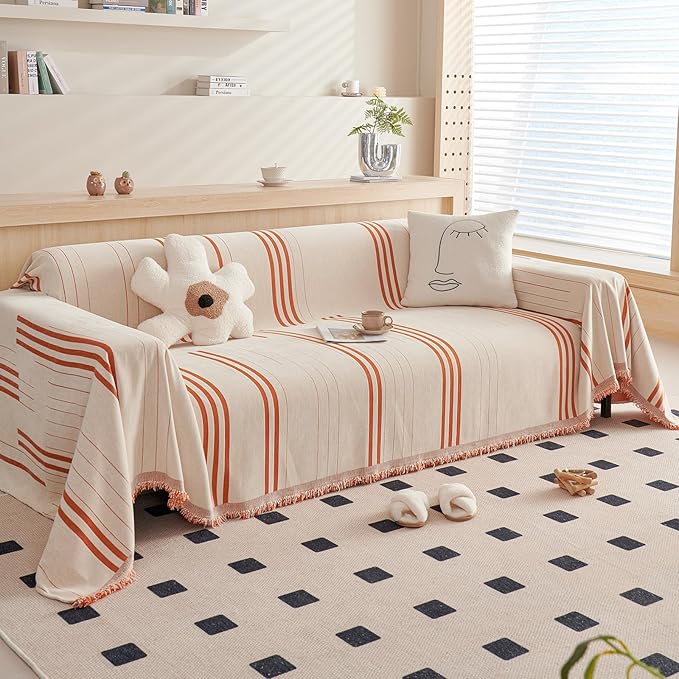 DREAMINGO Couch Cover Reversible Chenille Furniture Protector Sofa Covers