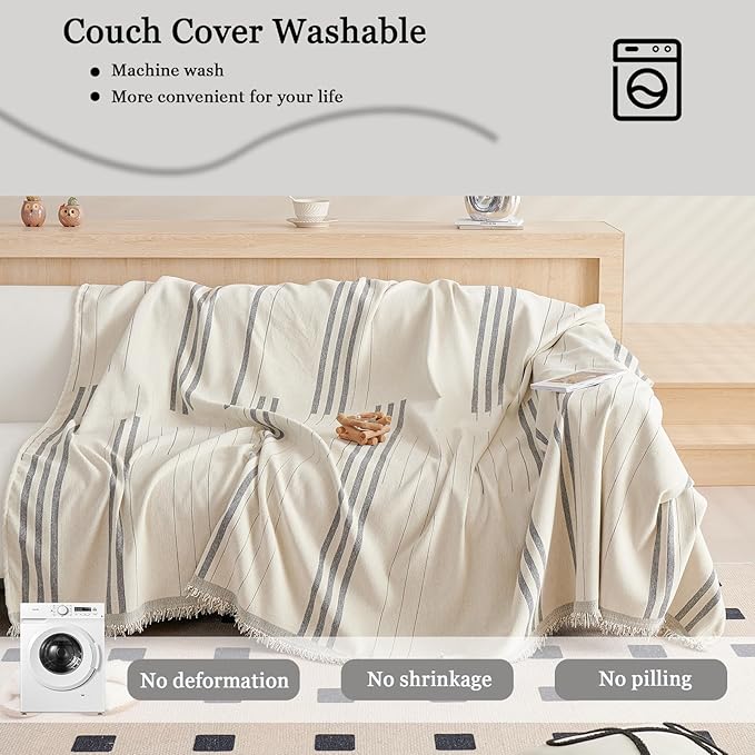 DREAMINGO Couch Cover Reversible Chenille Furniture Protector Sofa Covers