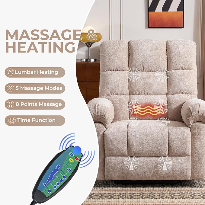 Oversized Power Lift Recliner Chair