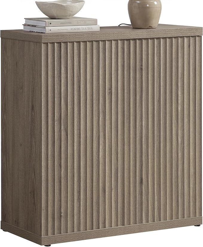 SICOTAS Buffet Cabinet with Storage Accent Sideboard Modern Credenza with Doors