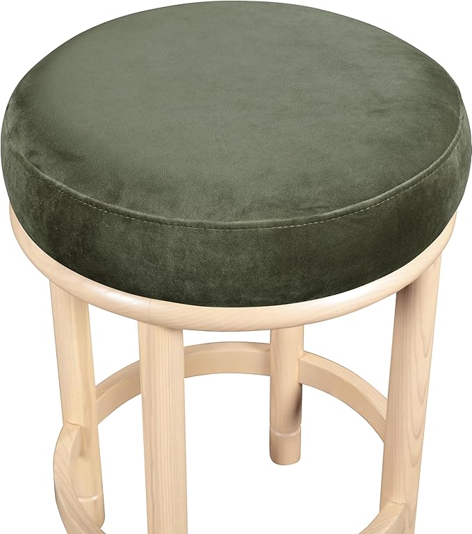 Meridian Furniture 976Green-C Monette Collection Art Deco Counter Stool