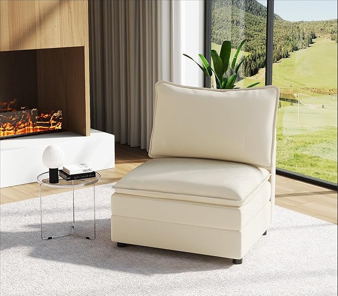 Vesgantti 40" Single Seat Sofa, Comfy Cloud Couch Deep Seat Upholstered Couch
