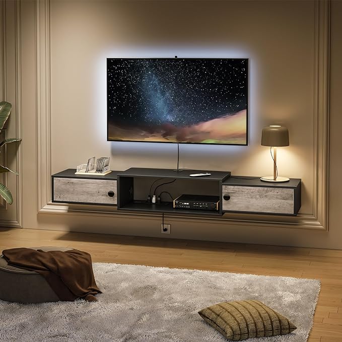 HOOBRO 55" Floating TV Stand