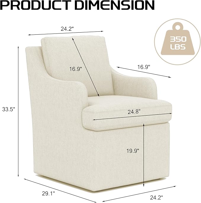 VKNOW Upholstered Dining Chairs Set of 2, Modern Kitchen Chairs Dinner Chairs
