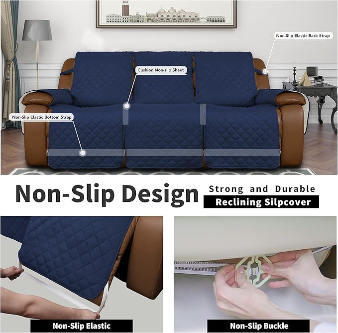 Easy-Going Recliner Sofa Cover, Reversible Couch Cover