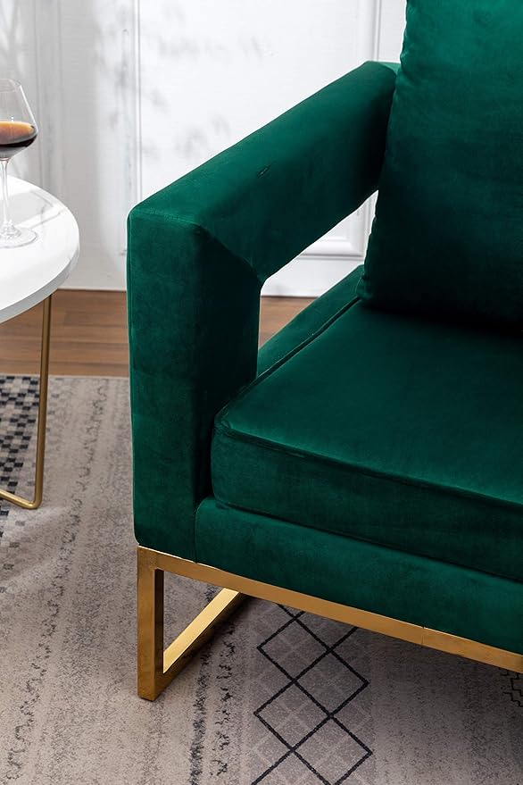 Roundhill Furniture Lenola Upholstered Accent Arm Chair