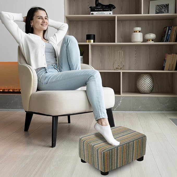 CAROLMADE Small Foot Stool Ottoman Footstool