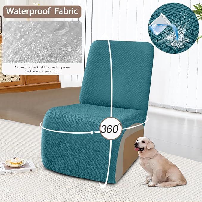 ALIECOM 100% Waterproof Recliner Sectional Couch Covers L Shape Stretch Corner
