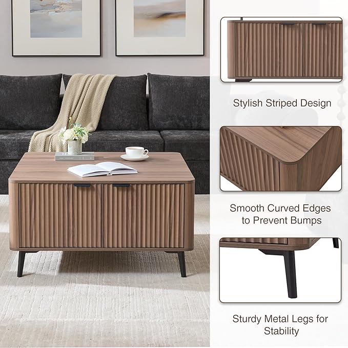 Fatmok Large Lift Top Coffee Table