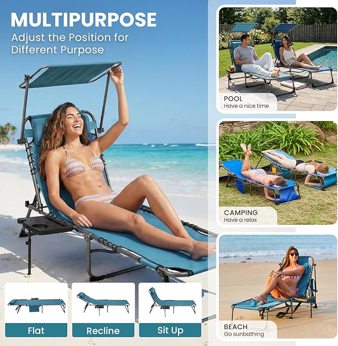 FUNDANGO Heavy Duty Tanning Chair