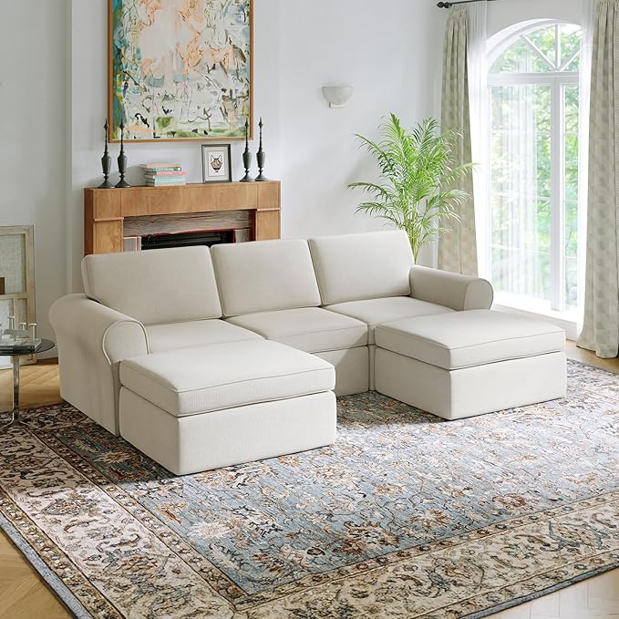 Novilla 108" Modular Sectional Sofa, Modular Sectional Couches