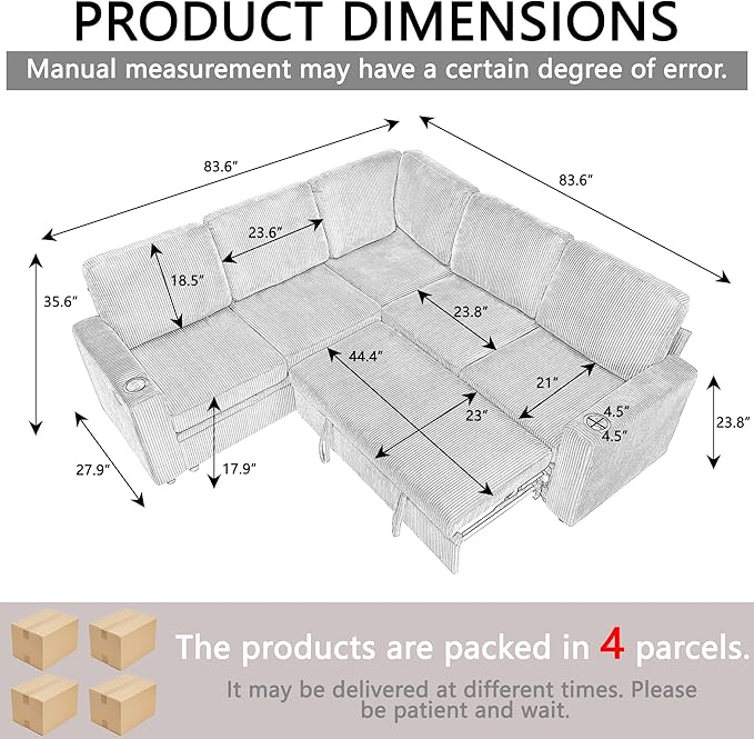 Modular Sectional Sleeper Sofa