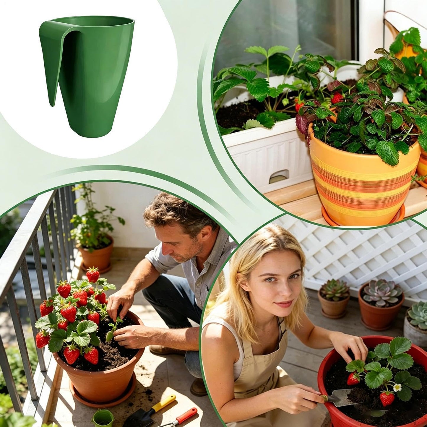 Strawberry Propagation Planter, Yard Seedling Cups, 3.35x2.36in Nursery Pots with Secure Runner Forks, Root Development Container, Botanical Starting Cup with Bottom Drainage Design, Indoor Outdoor