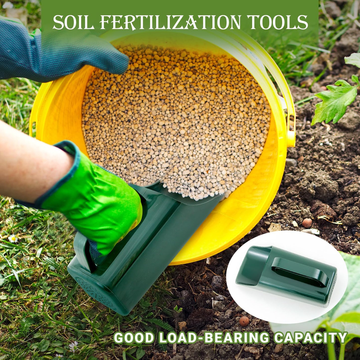 Lanties 3 Pack Plastic Garden Scoop Soil Sifter Cultivation Potting Scoop Garden Tool Bucket Hand Shovel for Digging Up or Transporting Scoops of Soil for Flower, Vegetable, Plants Care