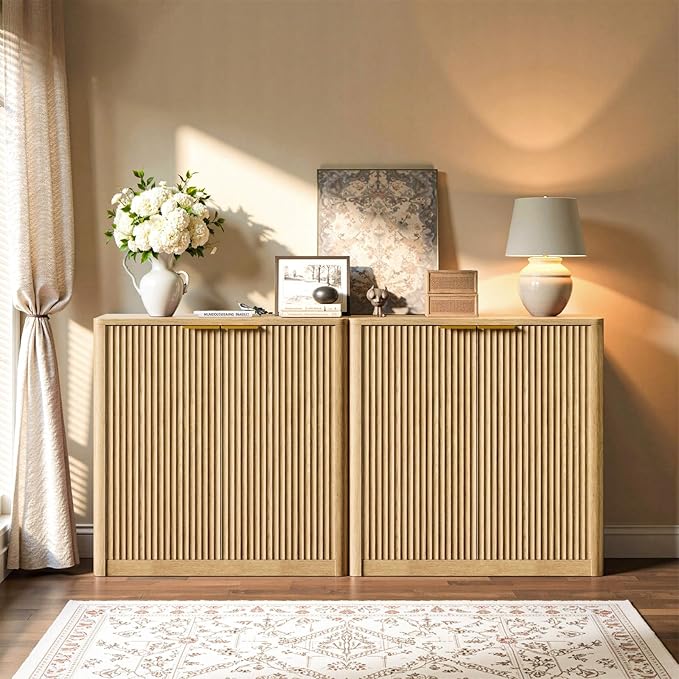 Evermagin 31.5" Oak Buffet Cabinet