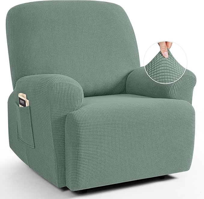 TAOCOCO Oversized Recliner Chair Covers, 1 Seater Streach Recliner Covers Soft