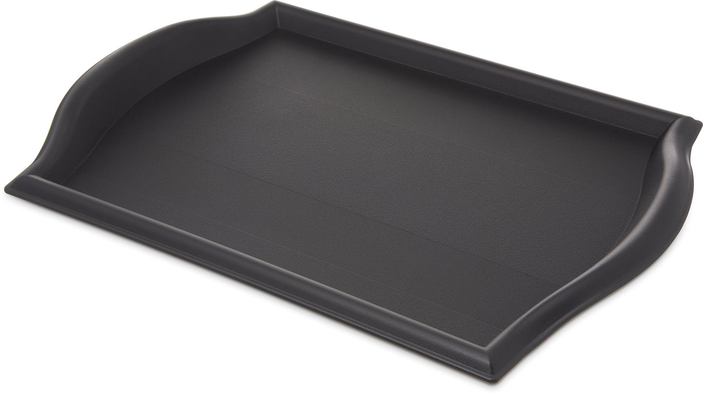 Carlisle FoodService Products 1217BT03 Bistro Plastic Café Tray, 12" X 17", Black