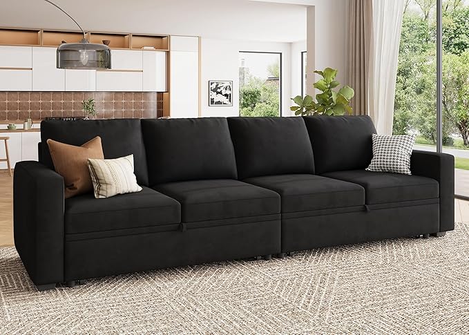 HONBAY Modular Sectional Sleeper Sofa Bed,