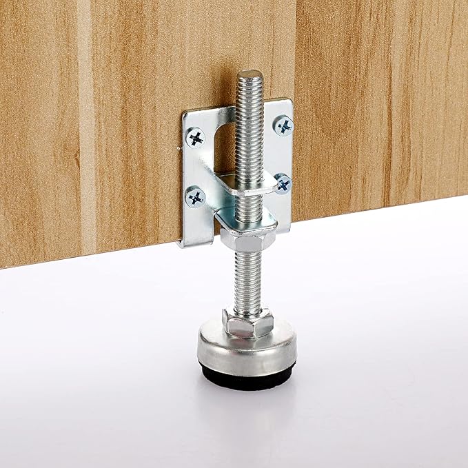 OwnMy 4 Packs Heavy Duty Adjustable Furniture Leveling Feets L Shaped Furniture